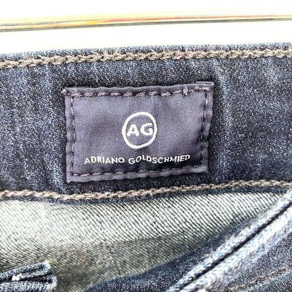 AG Farrah High Rise Skinny Denim Jeans Viscose Blend Blue Tapered 27R - Picture 4 of 10